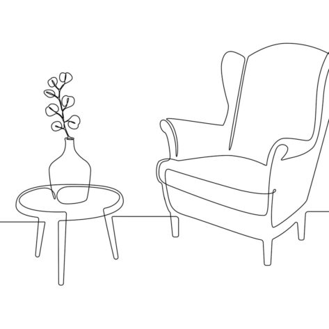 Sesión presencial — icono de sillón de consulta